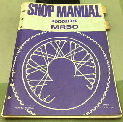 Genuine Honda 6113101 MR50 Shop Manual 1974