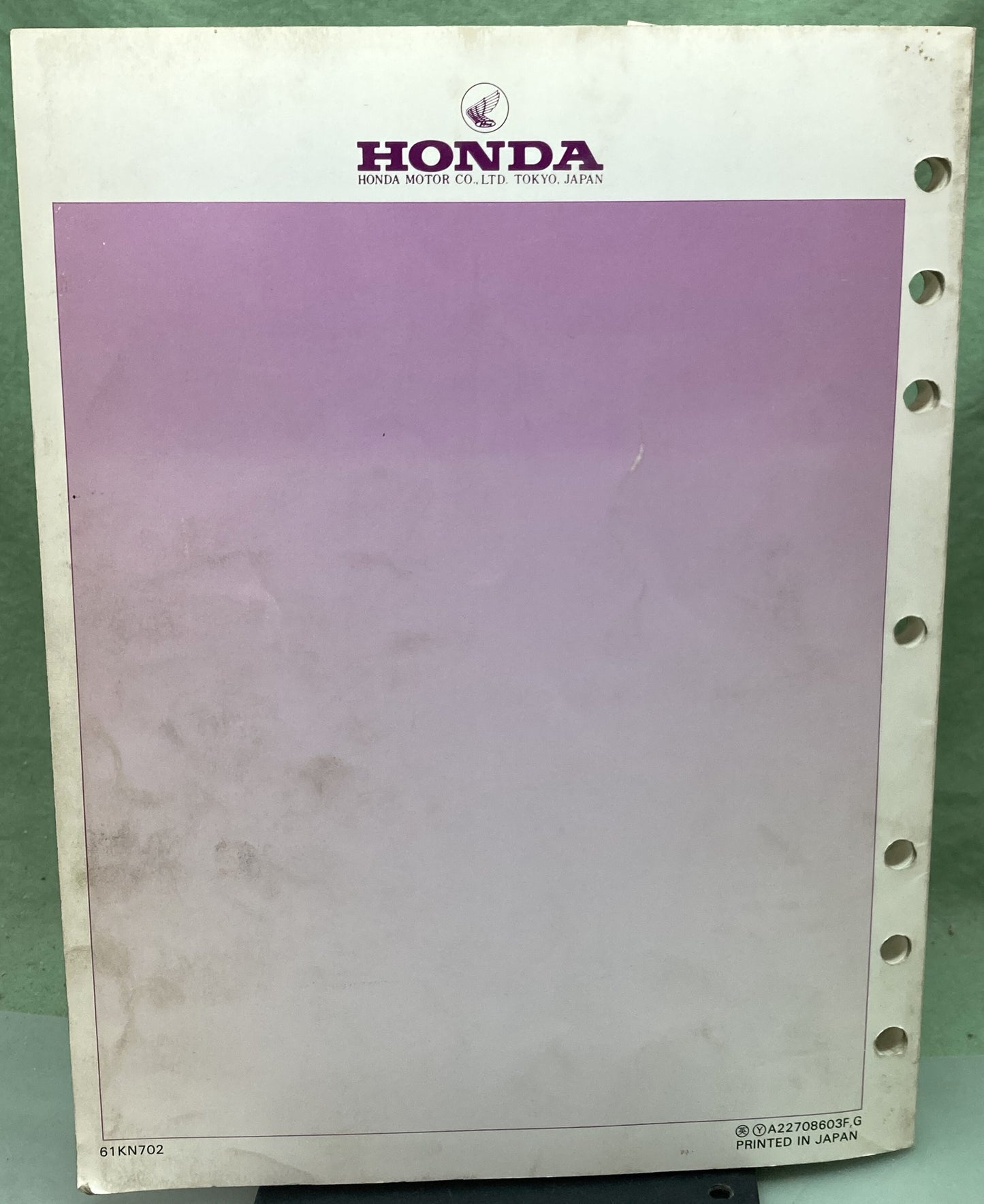 Genuine Honda 61KN702 CH150 Elite CH150D Elite Deluxe Service Manual 1986