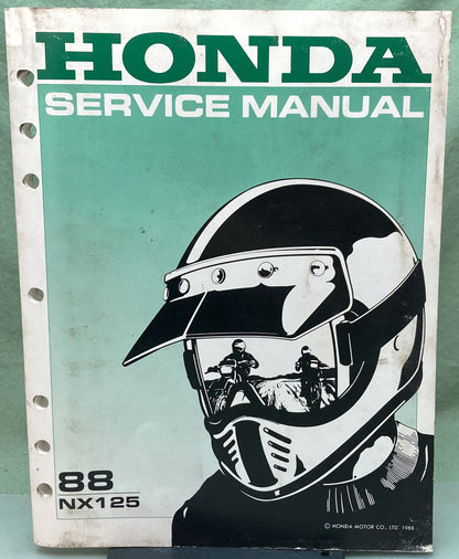Genuine Honda 61KY700 NX125 Service Manual 1988