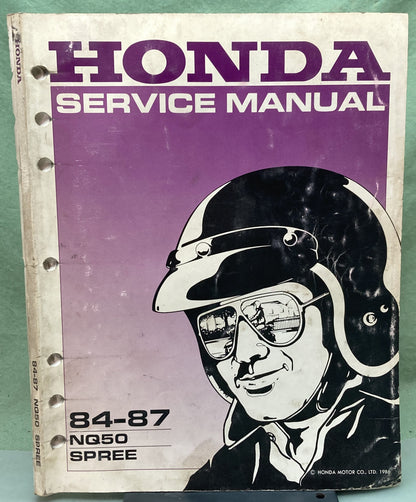 Genuine Honda 61GK803 NQ50 Spree Service Manual 1986
