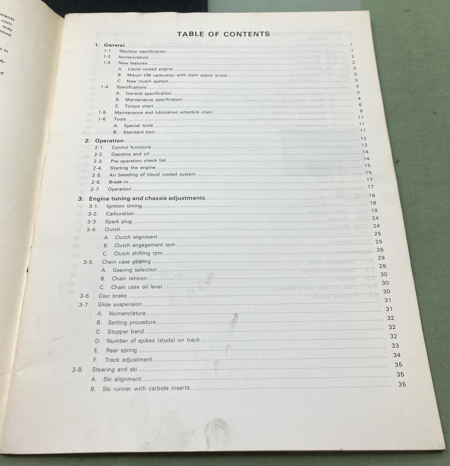 Genuine Yamaha 8A8-28199-10 SRX340/440 Owner's Service Manual