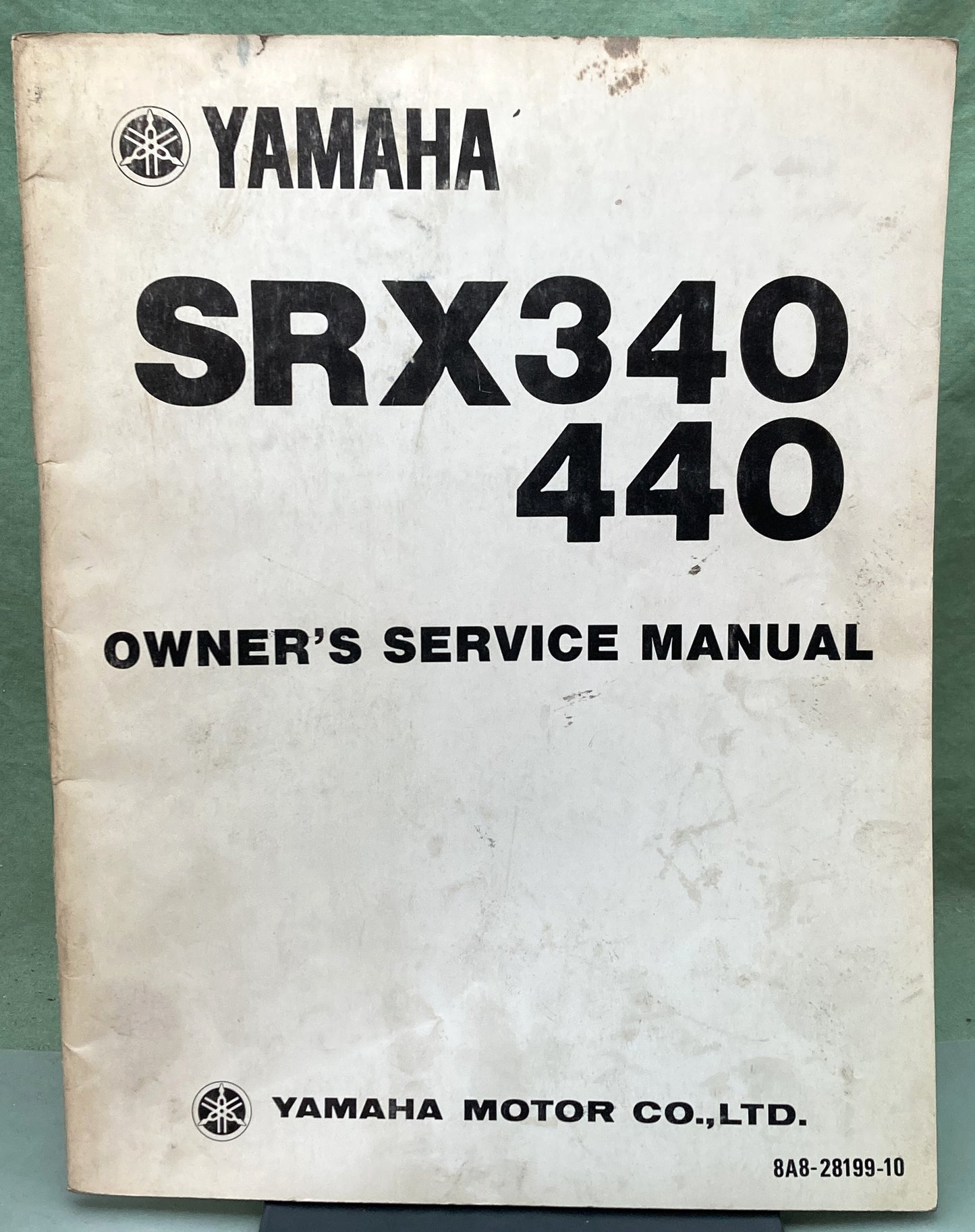 Genuine Yamaha 8A8-28199-10 SRX340/440 Owner's Service Manual