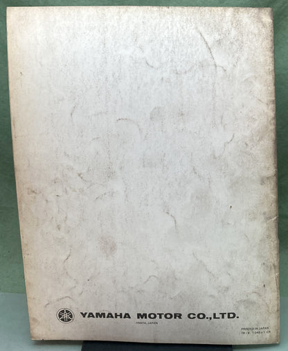 Genuine Yamaha LIT-1266-00-18 Excel-V Snowmobile Assembly Manual 1978