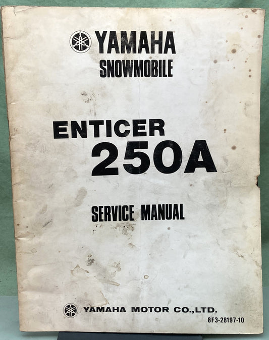 Genuine Yamaha LIT-12618-00-07 Enticer250A Snowmobile Service Manual 1977