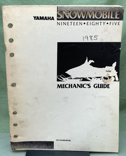 Genuine Yamaha LIT-12468-00-85 Snowmobile Mechanic's Guide 1985