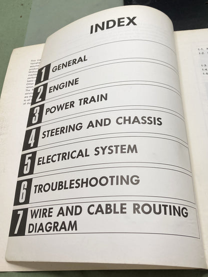 Genuine Yamaha LIT-12618-98-00 Snowmobile GS300 Service Manual 1975