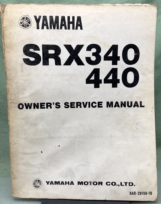 Genuine Yamaha LIT-12628-A8-00 SRX340/440 Owner's Service Manual 1975