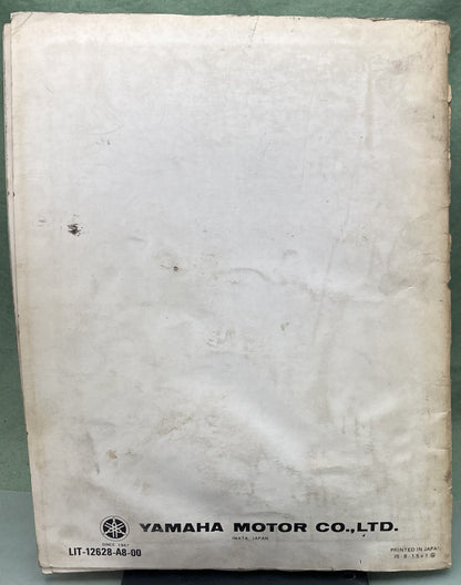 Genuine Yamaha LIT-12628-A8-00 SRX340/440 Owner's Service Manual 1975