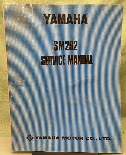 Genuine Yamaha LIT-00000-00-00 SM292 Service Manual 1973