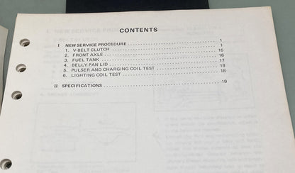 Genuine Yamaha LIT-12618-00-42 Snowmobile SR540F Supp. Service Manual 1981