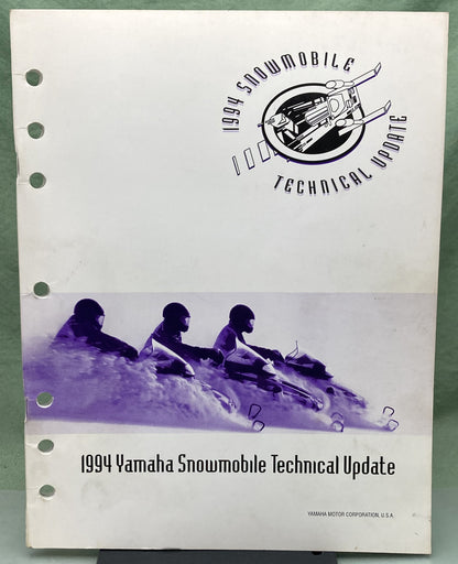 Genuine Yamaha SPR93-033 Snowmobile Technical Update 1994