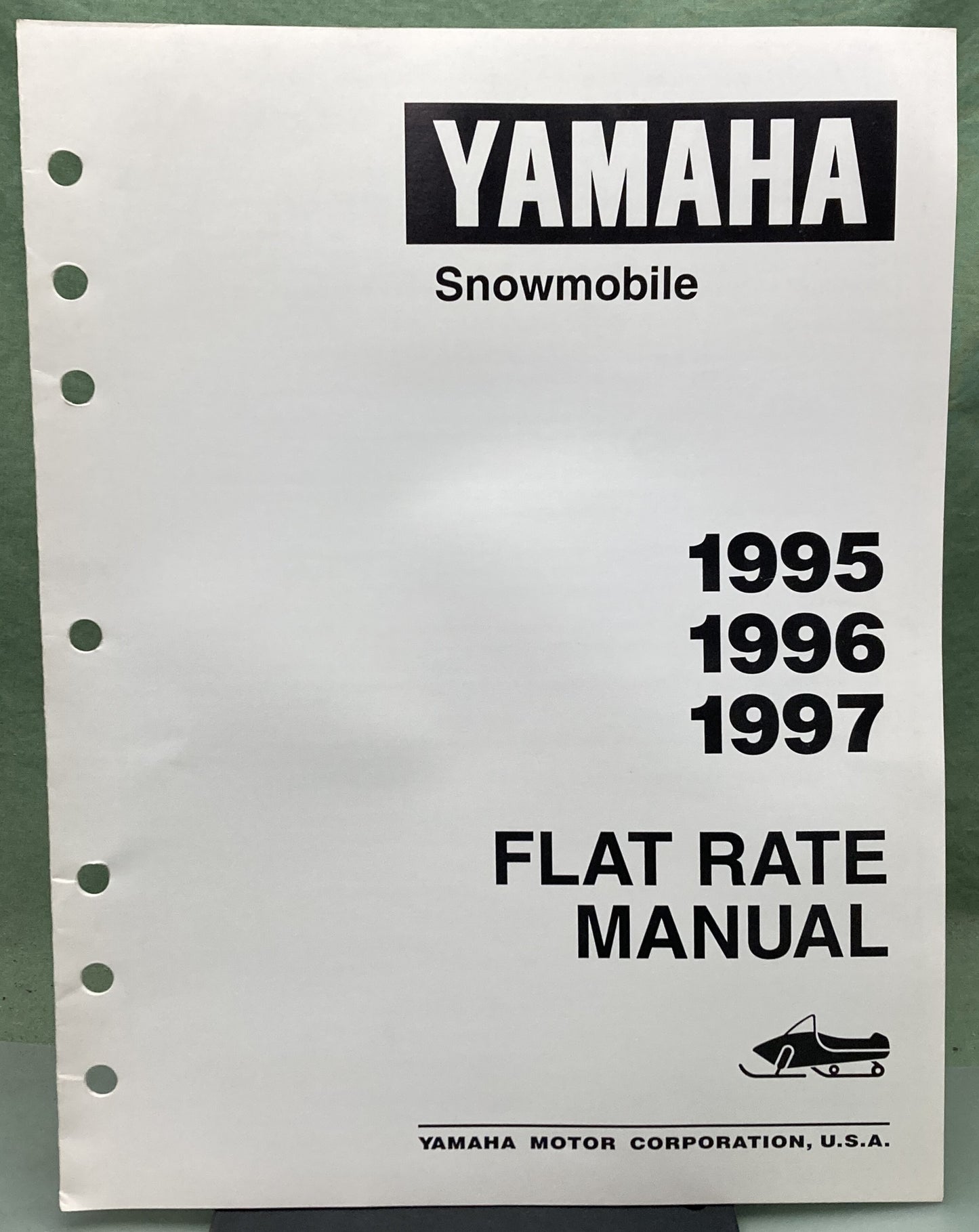 Genuine Yamaha LIT-12750-00-97 Snowmobile Flat Rate Manual '95 '96 '97