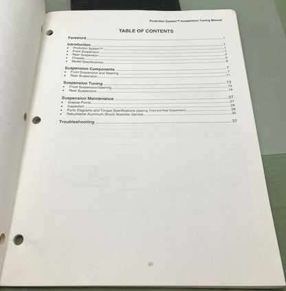 Genuine Yamaha LIT-PROAC-TN-98 Pro Action System Suspension Tuning Manual 1997