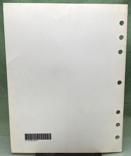 Genuine Yamaha LIT-12750-00-2K Snowmobile Flat Rate Manual 2000