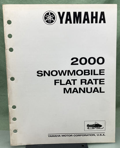 Genuine Yamaha LIT-12750-00-2K Snowmobile Flat Rate Manual 2000