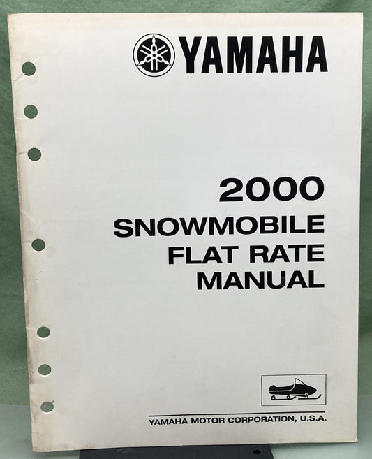 Genuine Yamaha LIT-12750-00-2K Snowmobile Flat Rate Manual 2000