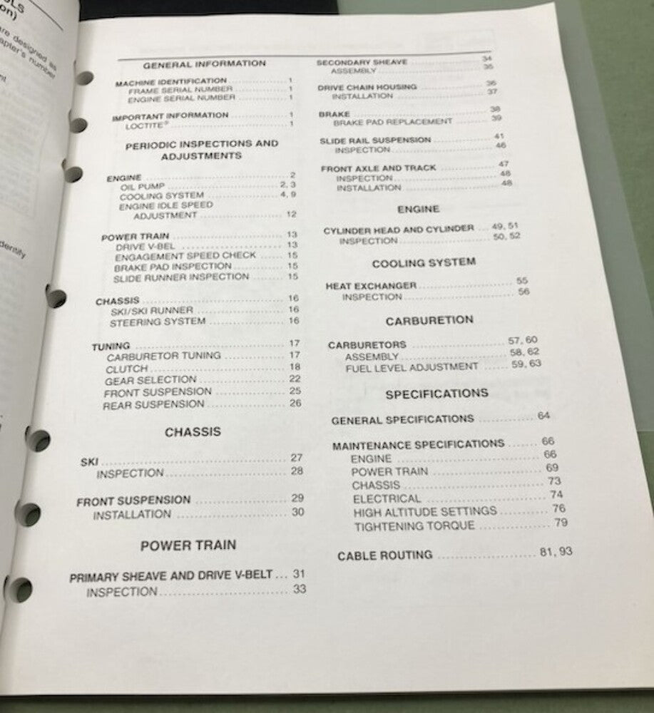 Genuine Yamaha LIT-12618-02-07 SX500D, SX600D, SX700D Supp. Service Manual 1999