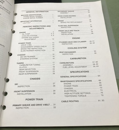 Genuine Yamaha LIT-12618-02-07 SX500D, SX600D, SX700D Supp. Service Manual 1999
