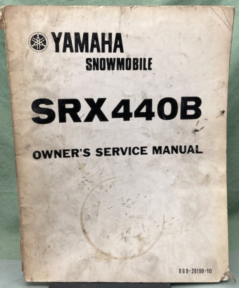 Genuine Yamaha LIT-12628-00-13 Snowmobile SRX440B Owner's Service Manual '77