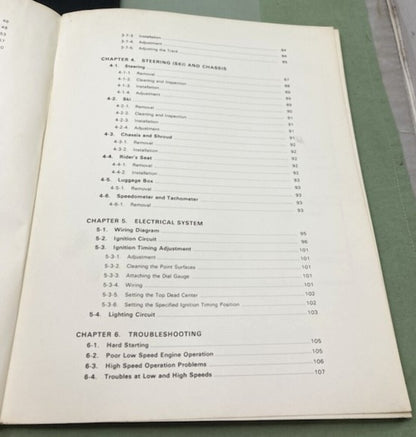 Genuine Yamaha LIT-12618-81-00 Snowmobile GP246F Service Manual 1973