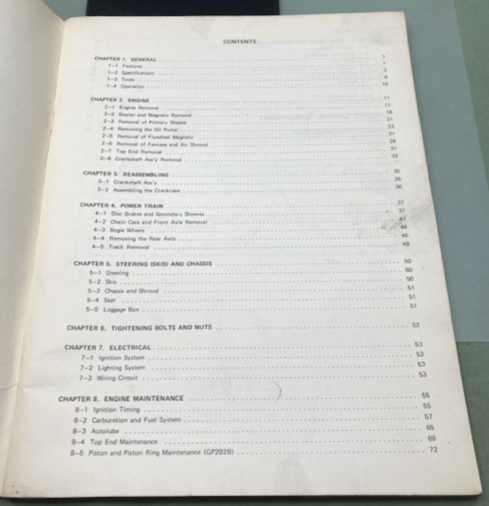 Genuine Yamaha LIT-12618-39-00 SL292C/GP292B Service Manual 1972