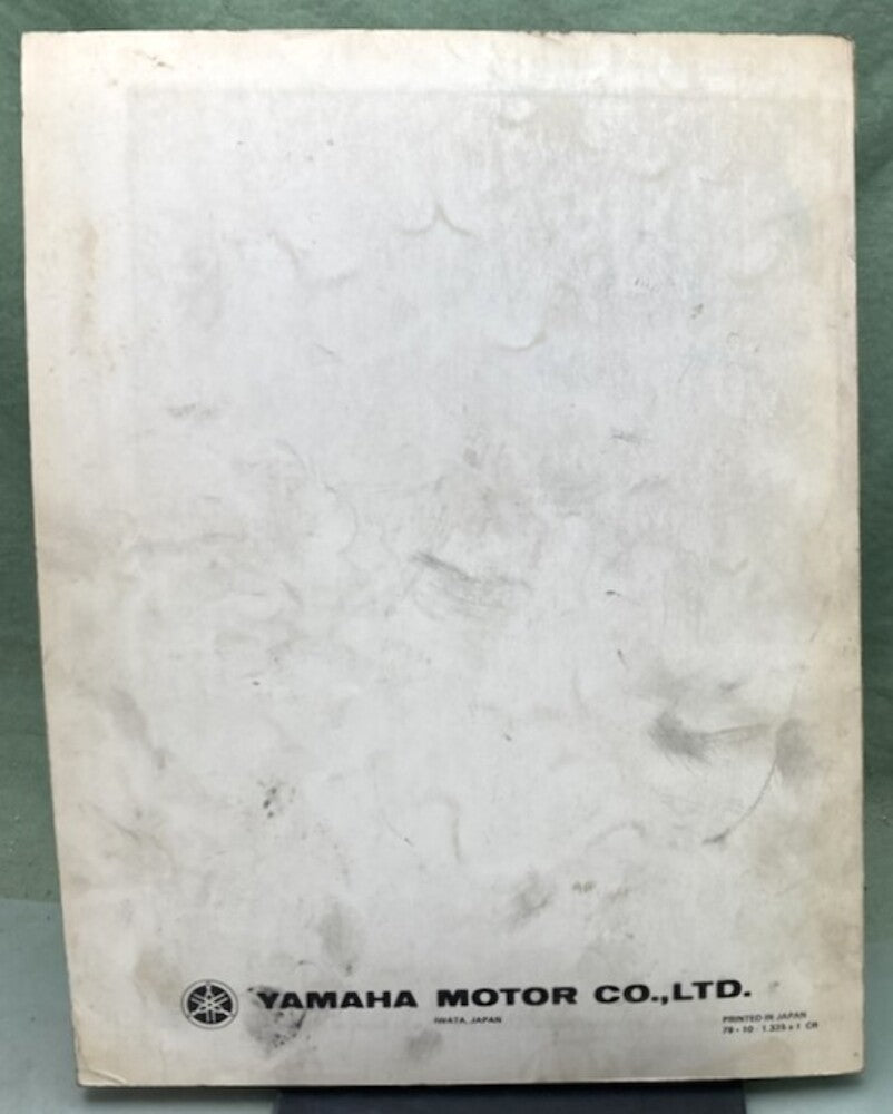 Genuine Yamaha LIT-12618-00-18 Snowmobile Excel-V Service Manual 1978