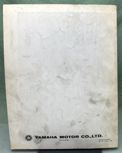 Genuine Yamaha LIT-12618-00-18 Snowmobile Excel-V Service Manual 1978