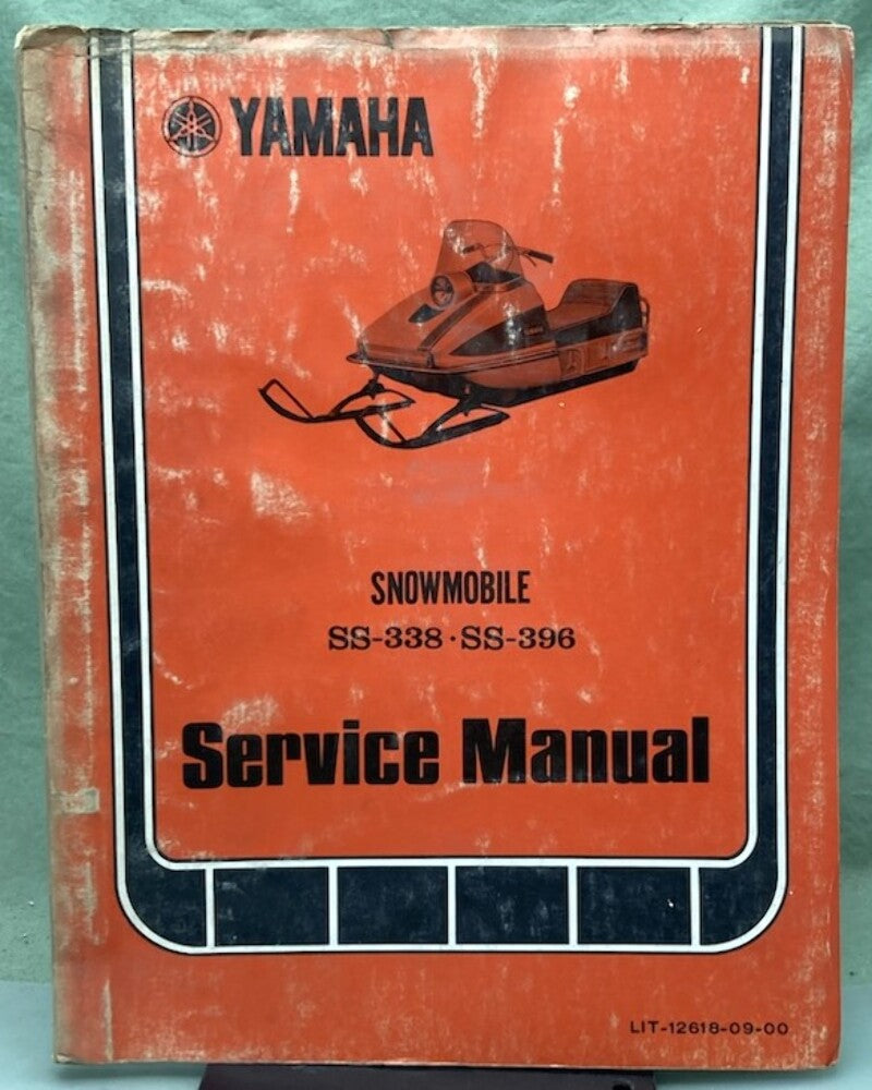 Genuine Yamaha LIT-12618-09-00 Snowmobile SS-338, SS-396 Service Manual 1973
