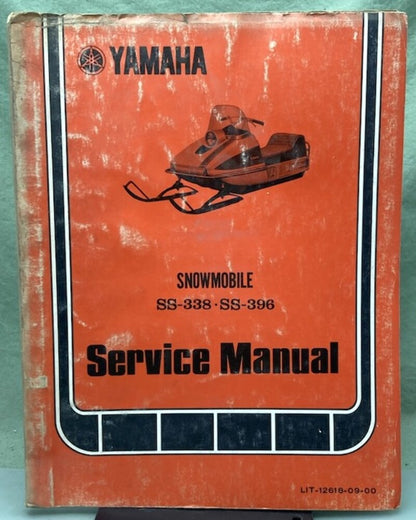 Genuine Yamaha LIT-12618-09-00 Snowmobile SS-338, SS-396 Service Manual 1973