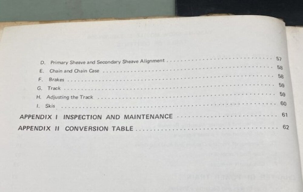 Genuine Yamaha LIT-12618-11-00 Snowmobile SL-338B, SW-396 Service Manual 1971