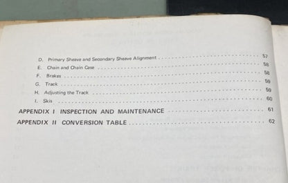 Genuine Yamaha LIT-12618-11-00 Snowmobile SL-338B, SW-396 Service Manual 1971
