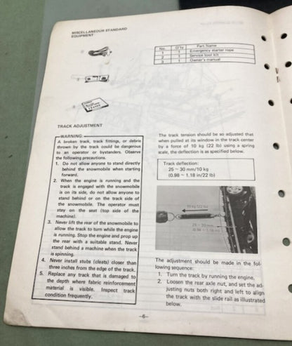 Genuine Yamaha LIT-12668-00-29 Snowmobile SS440D Assembly Manual 1979