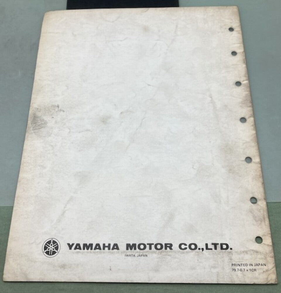 Genuine Yamaha LIT-12668-00-29 Snowmobile SS440D Assembly Manual 1979