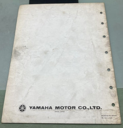 Genuine Yamaha LIT-12668-00-29 Snowmobile SS440D Assembly Manual 1979