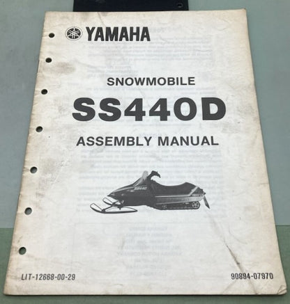Genuine Yamaha LIT-12668-00-29 Snowmobile SS440D Assembly Manual 1979