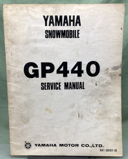 Genuine Yamaha LIT-12618-A1-00 Snowmobile GP440 Service Manual 1976