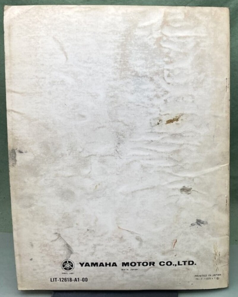 Genuine Yamaha LIT-12618-A1-00 Snowmobile GP440 Service Manual 1976