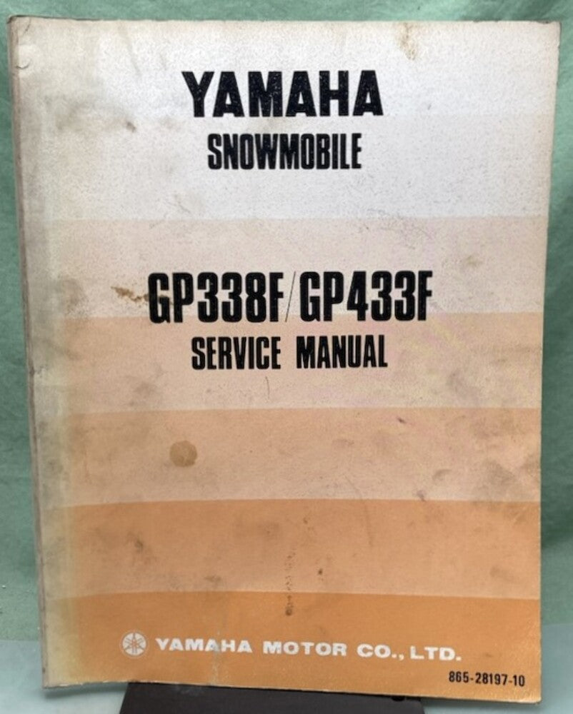Genuine Yamaha LIT-12618-65-00 Snowmobile GP338F/GP433F Service Manual 1973