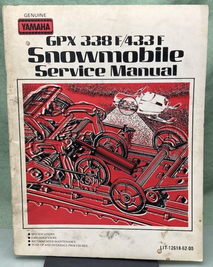 Genuine Yamaha LIT-12618-62-00 GPX 338F/433F Service Manual 1979