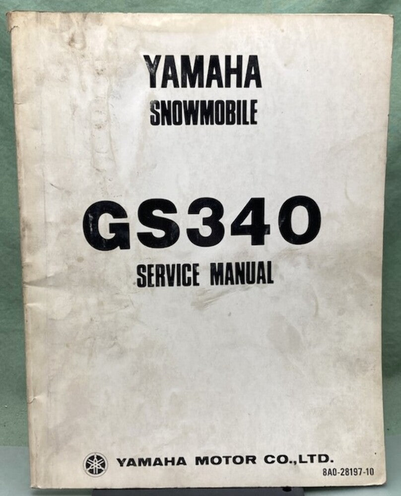 Genuine Yamaha LIT-12618-A0-00 Snowmobile GS340 Service Manual 1975