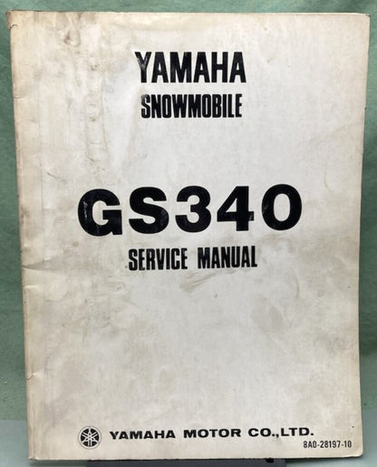 Genuine Yamaha LIT-12618-A0-00 Snowmobile GS340 Service Manual 1975