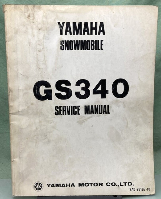 Genuine Yamaha LIT-12618-A0-00 Snowmobile GS340 Service Manual 1975