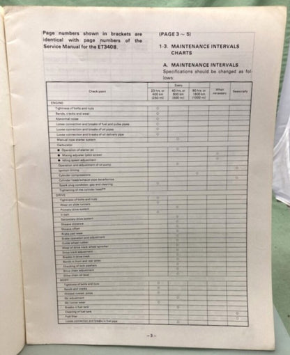 Genuine Yamaha LIT-12618-00-21 Snowmobile ET340EC Supp. Service Manual 1978