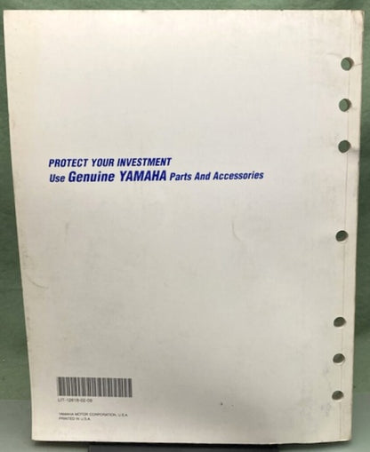 Genuine Yamaha LIT-12618-02-09 SRX700D/SD Service Manual 1999
