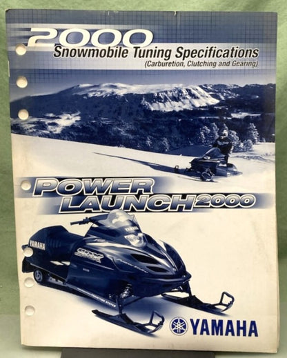 Genuine Yamaha Power Launch Snowmobile Tuning Specifications 2000
