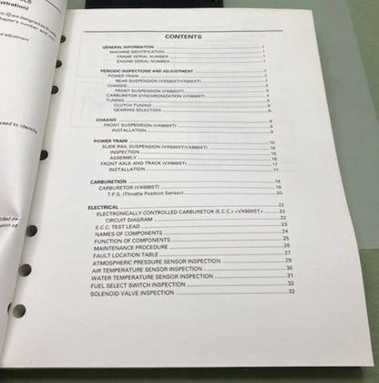 Genuine Yamaha LIT-12618-VX-01 VX500/600 (U-W) Service Manual 1995
