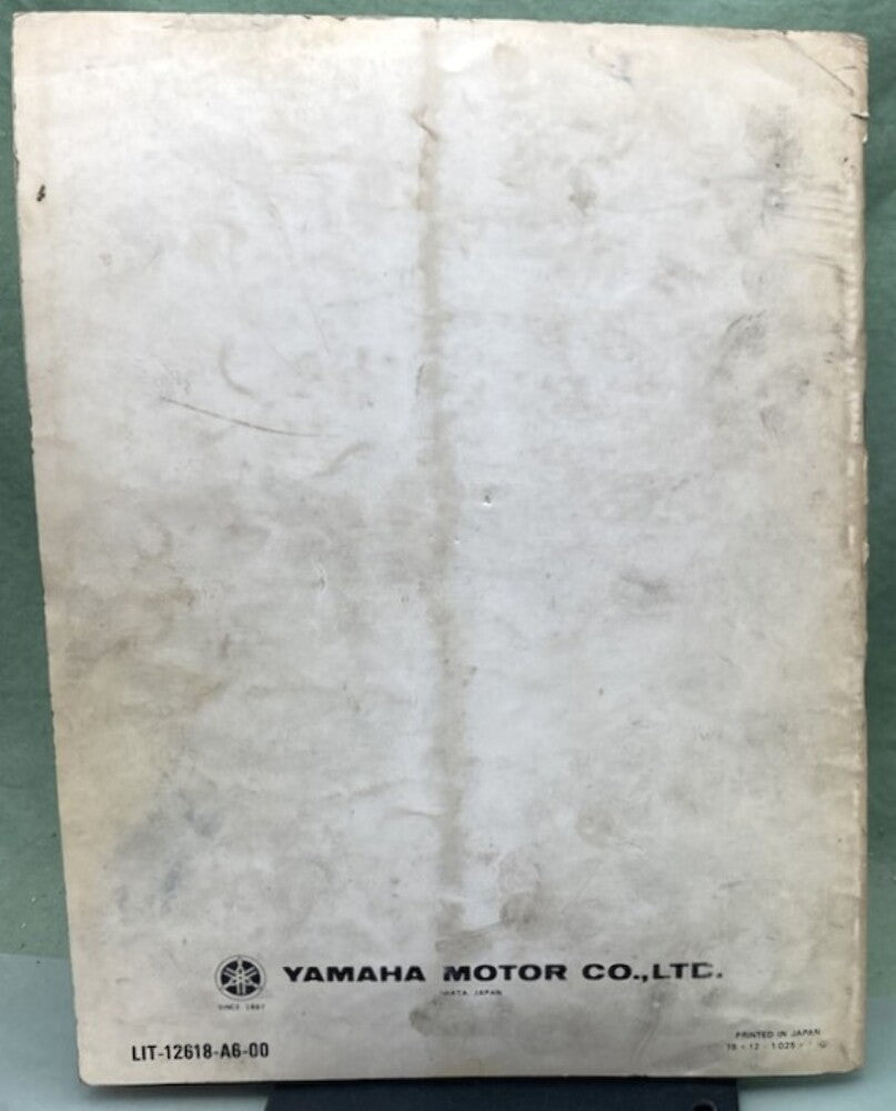 Genuine Yamaha LIT-12618-A6-00 Snowmobile EX340/EX440 Service Manual '75