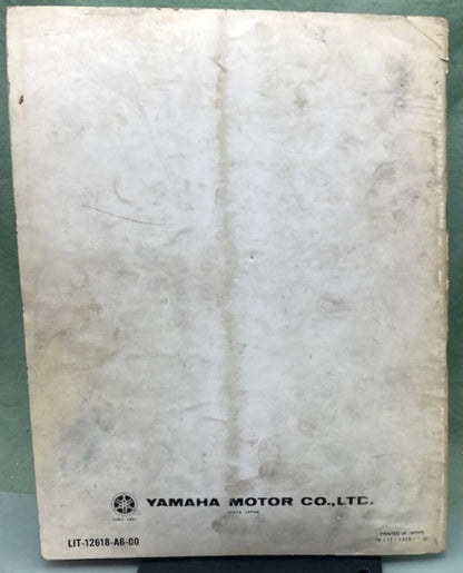Genuine Yamaha LIT-12618-A6-00 Snowmobile EX340/EX440 Service Manual '75