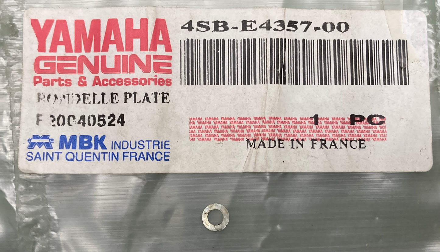 New Genuine Yamaha 4SB-E4357-00 Washer, Plain 4SB-E4357-00-00