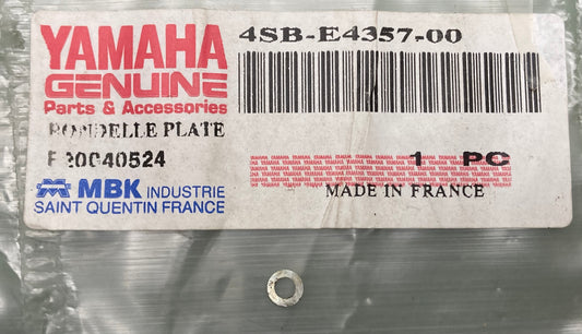 New Genuine Yamaha 4SB-E4357-00 Washer, Plain 4SB-E4357-00-00
